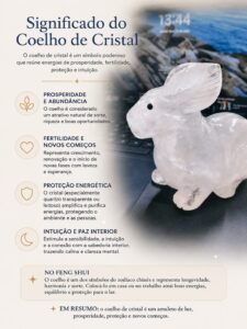 Coelho de quartzo cristal